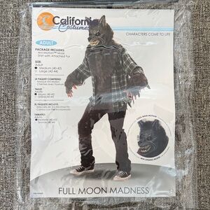 California Costumes Werewolf Outfit with Plaid Shirt